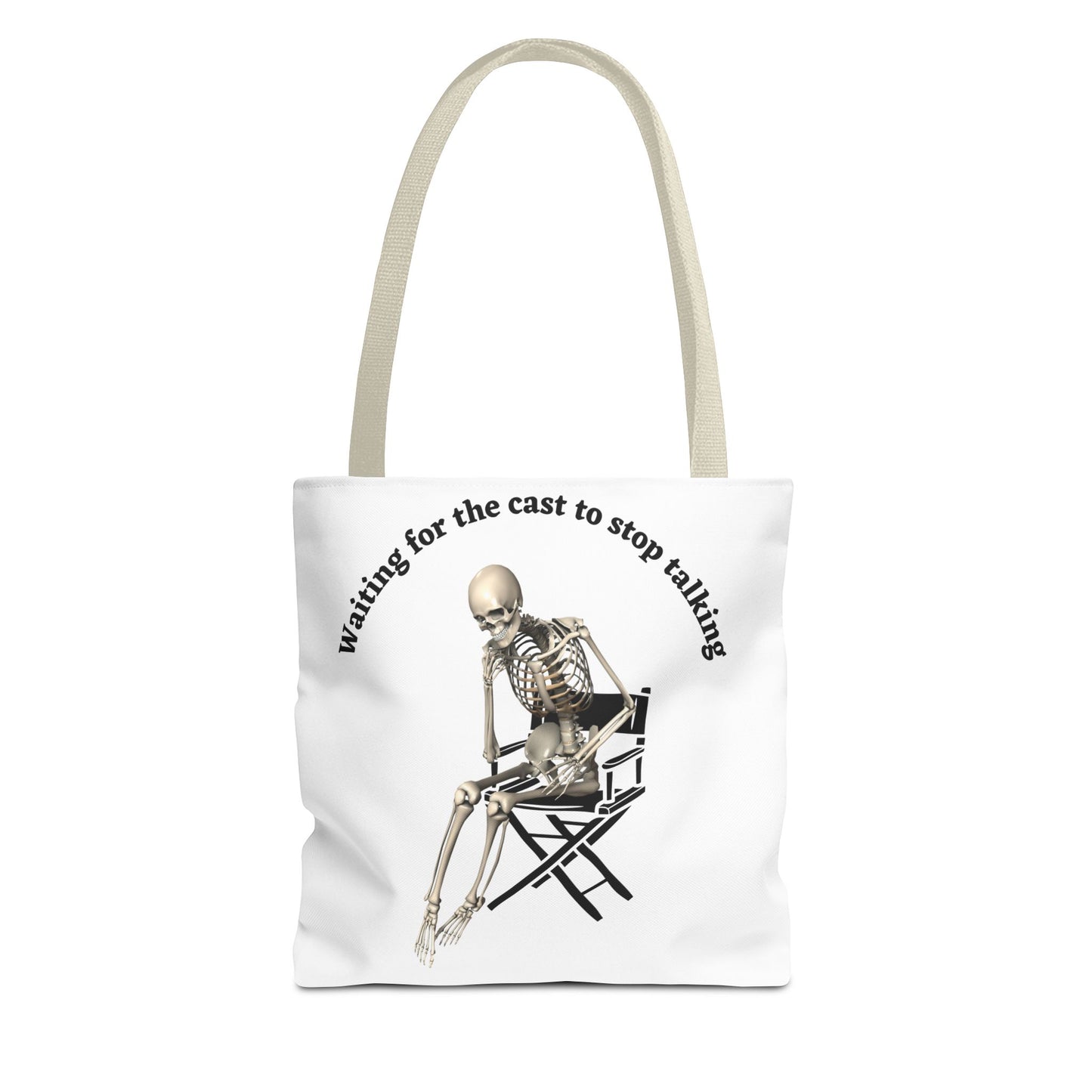 Personalized Theater Director Tote Bag | "Waiting for the Cast to Stop Talking" Funny Tote for Drama Coaches | Custom Name Theater Gift