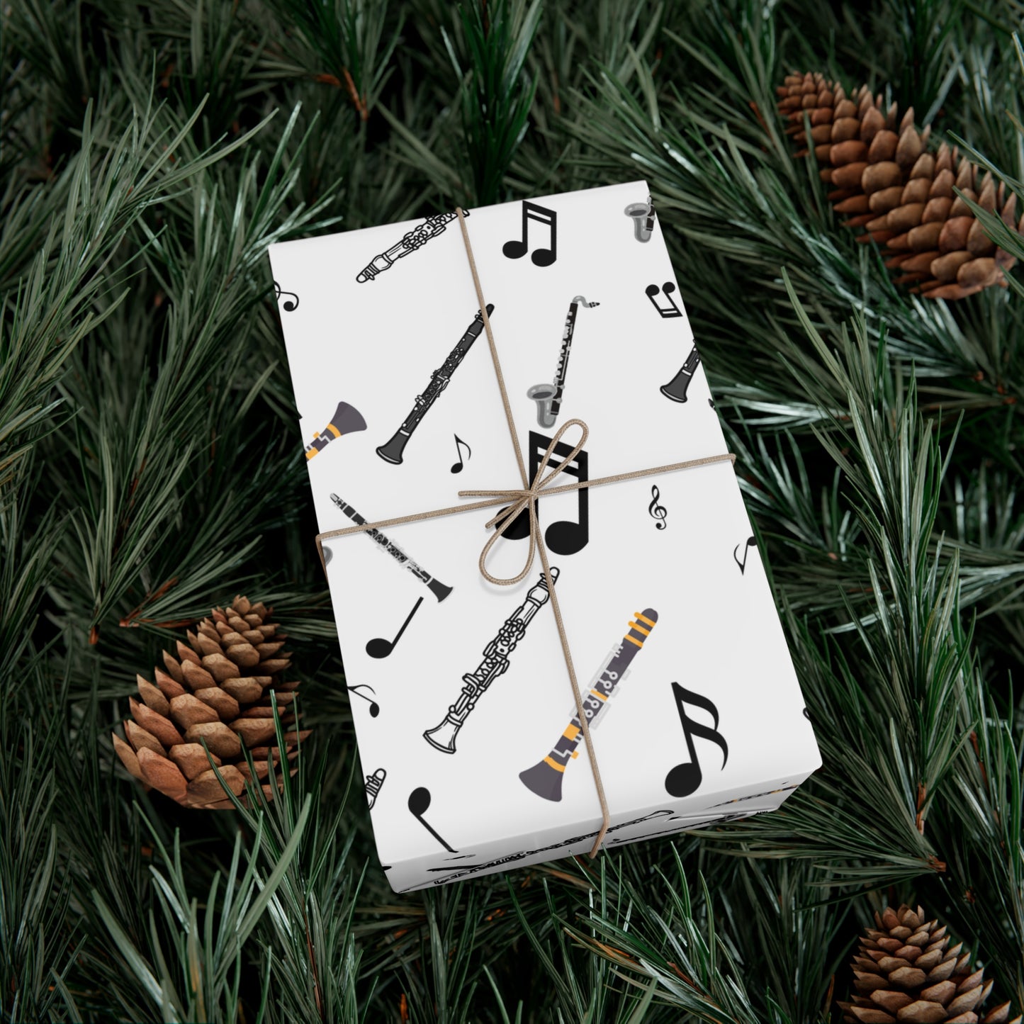 Clarinet Wrapping Paper | Music-Themed Gift Wrap for Band Students Clarinet Players | Perfect for Birthdays Holidays