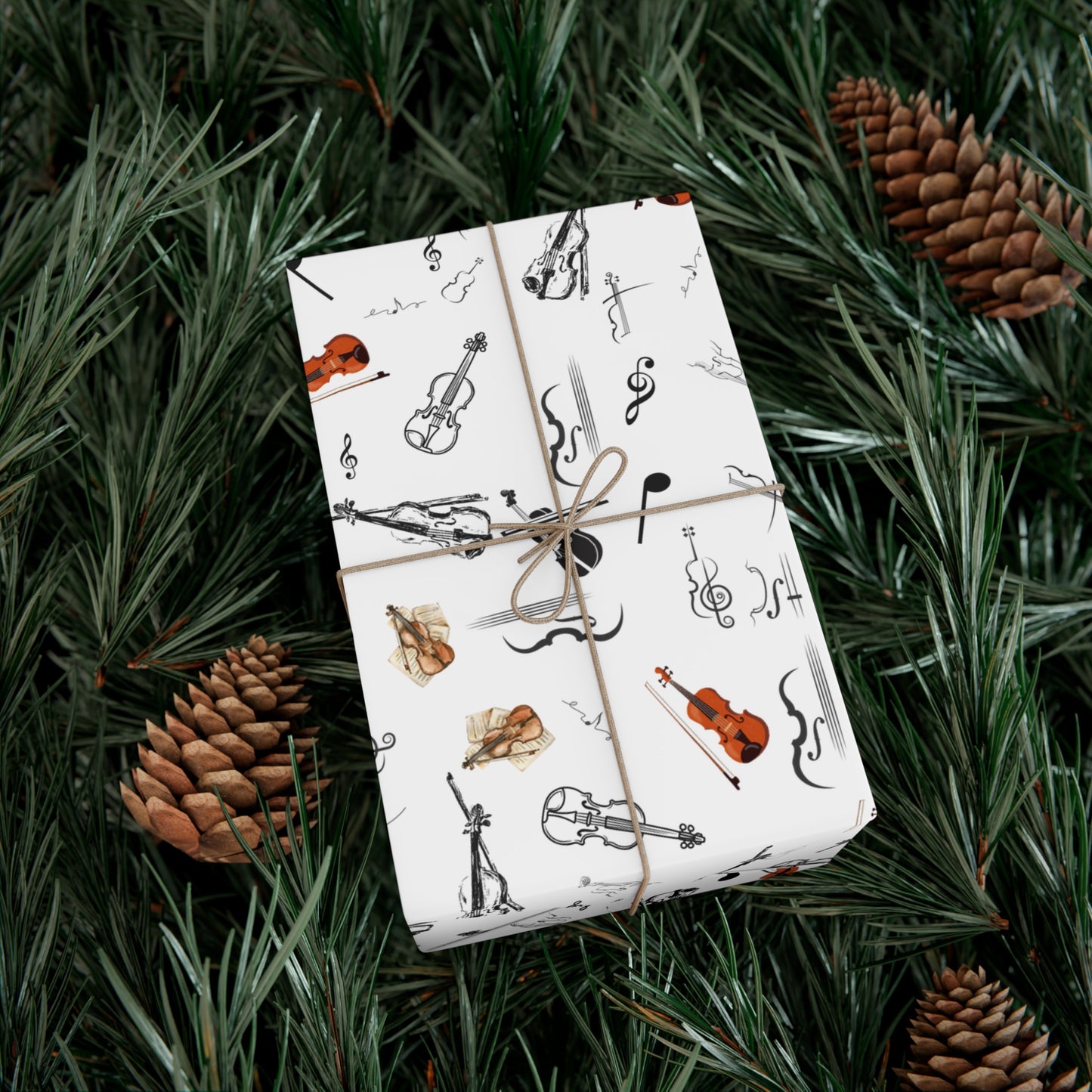 Violin Wrapping Paper | Gift Wrap for Violinists | Music Lovers | Perfect for Birthdays, Recitals, | Holidays