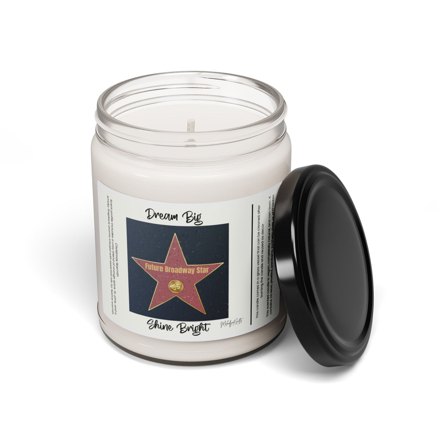 Future Broadway Star Candle | 10 Scent Options | Vegan Non-Toxic | 50-60 Hour Burn | Gift for Aspiring Performers | Theater Lovers