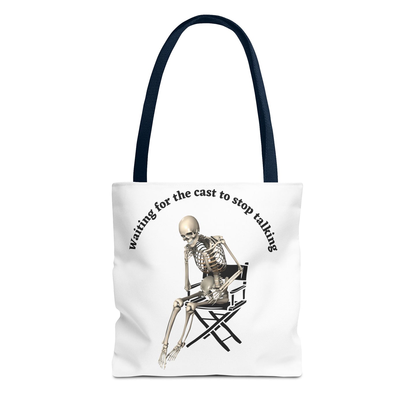 Personalized Theater Director Tote Bag | "Waiting for the Cast to Stop Talking" Funny Tote for Drama Coaches | Custom Name Theater Gift