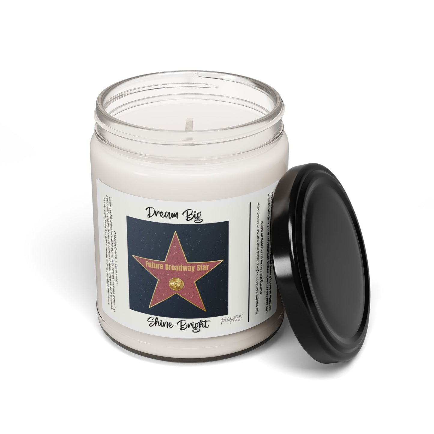 Future Broadway Star Candle | 10 Scent Options | Vegan Non-Toxic | 50-60 Hour Burn | Gift for Aspiring Performers | Theater Lovers