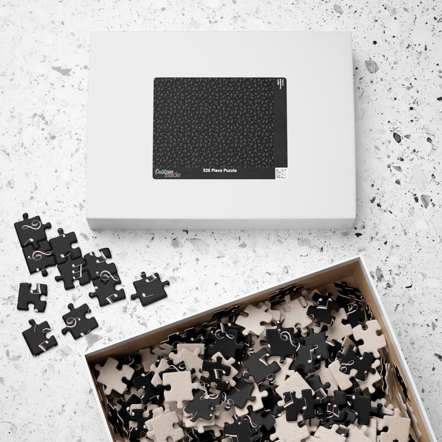 Challenging Music Notes Puzzle | Gift for Musicians & Music Lovers | 8 Sizes Available (Vertical Horizontal)