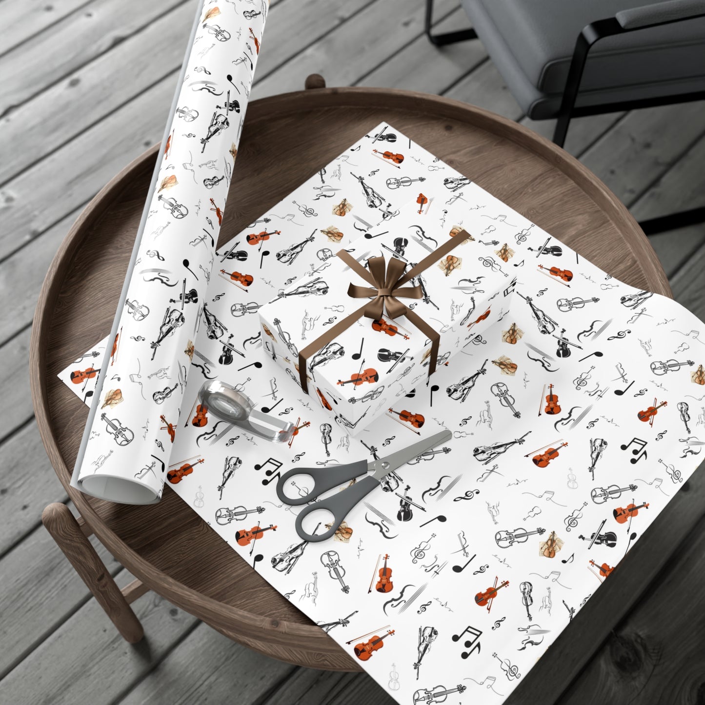 Violin Wrapping Paper | Gift Wrap for Violinists | Music Lovers | Perfect for Birthdays, Recitals, | Holidays