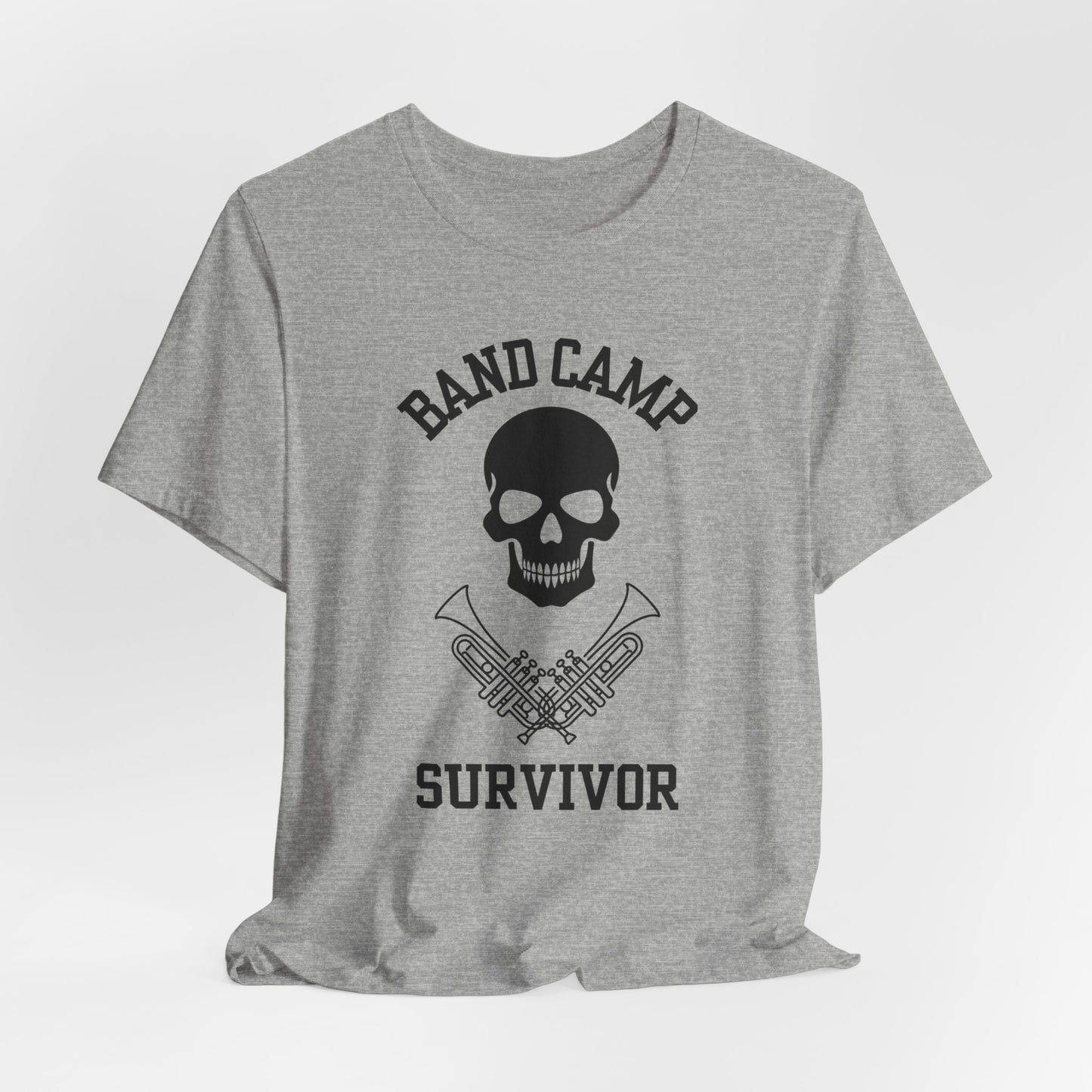 Band Camp Survivor Tee - Trumpet - Black outline print