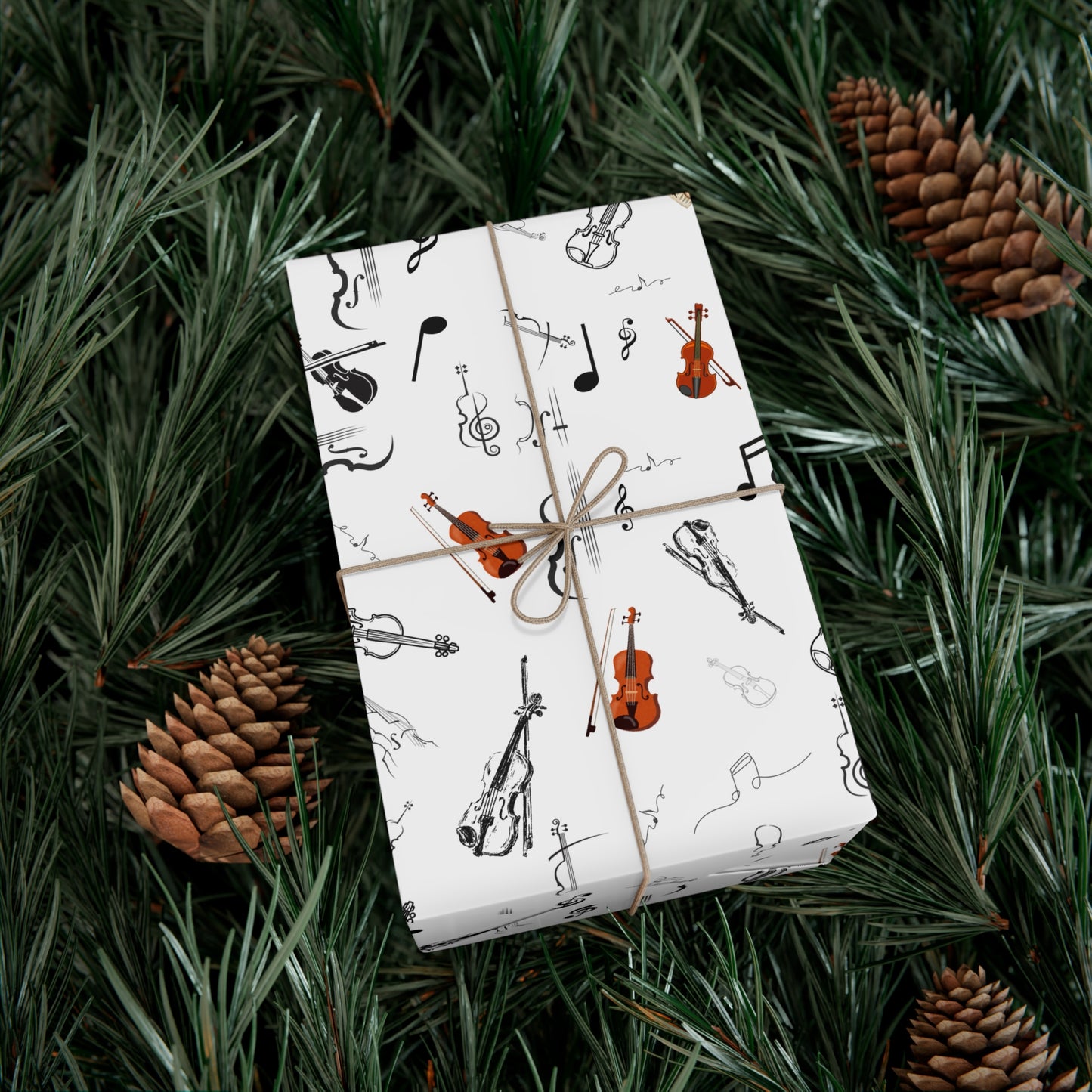 Violin Wrapping Paper | Gift Wrap for Violinists | Music Lovers | Perfect for Birthdays, Recitals, | Holidays