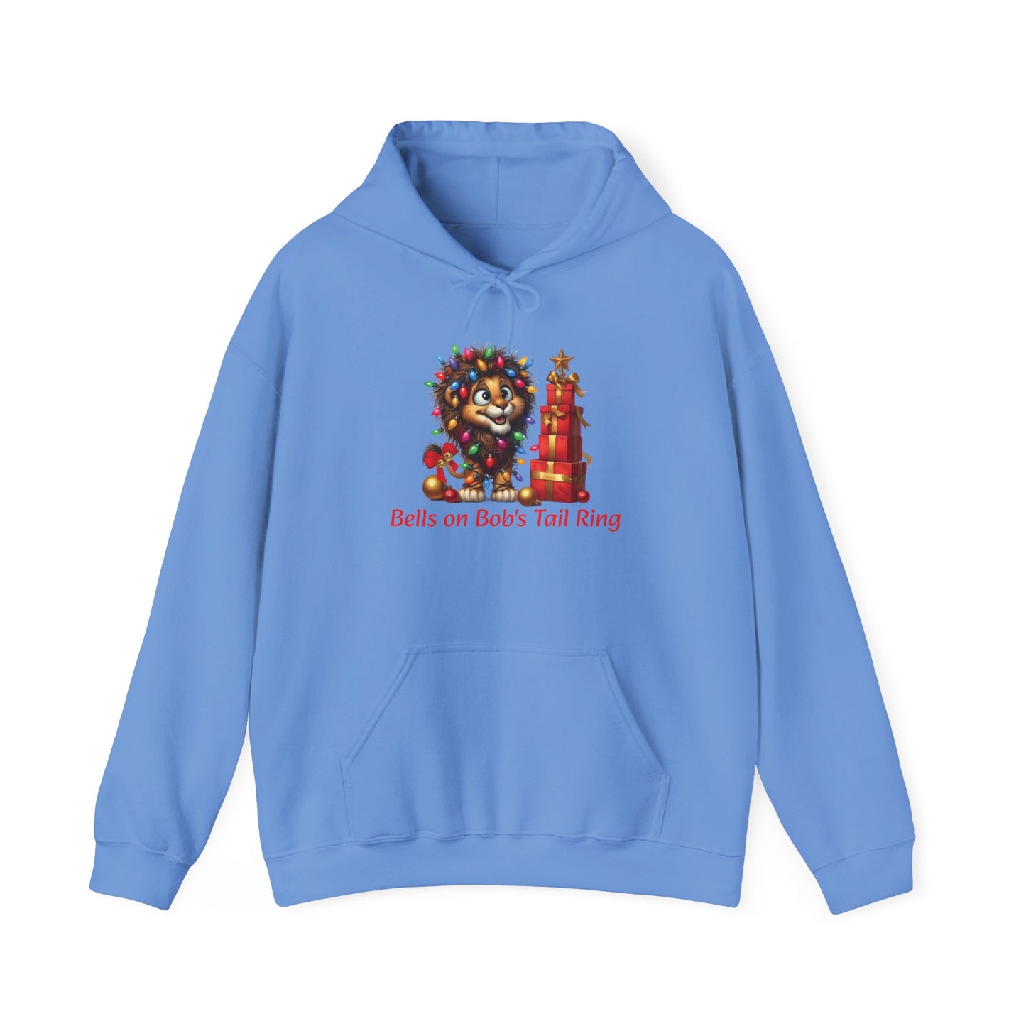 Bells on Bob's Tail Ring Cozy Christmas Lion Hoodie for Music Fans