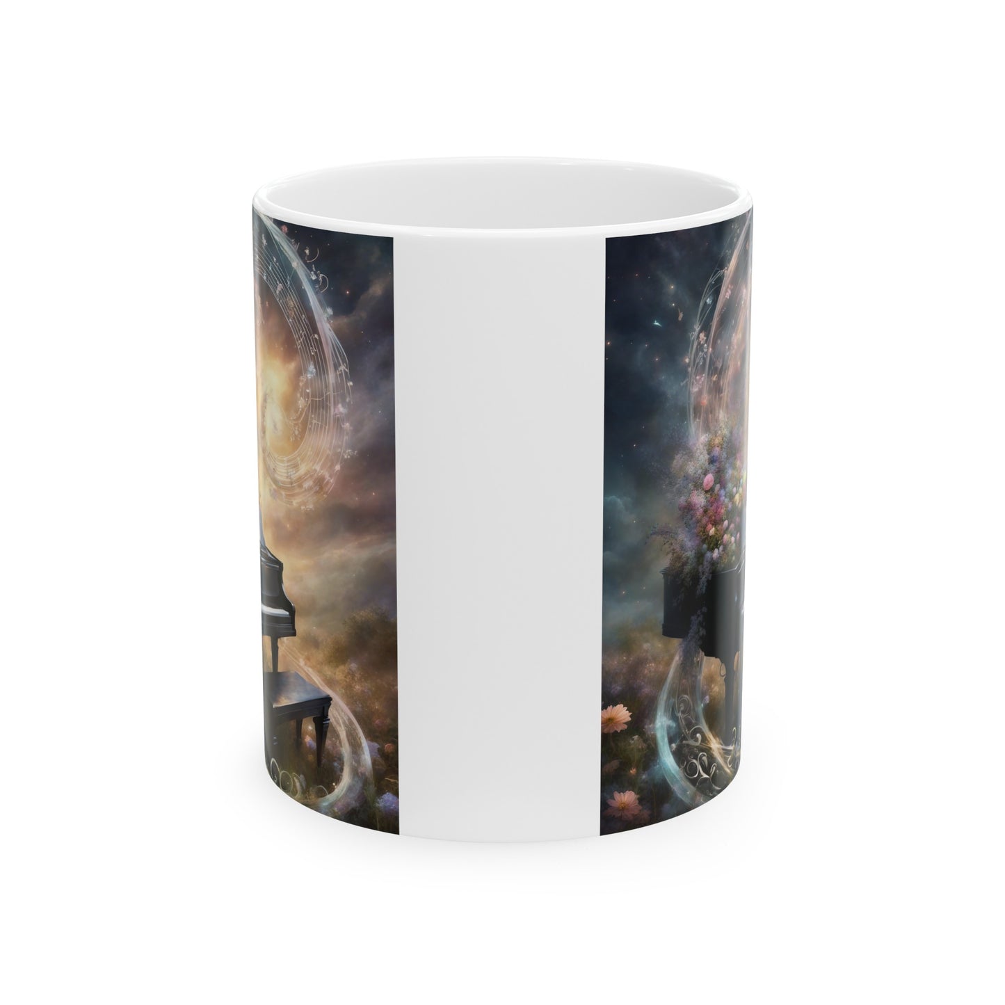 Floral Fantasy Piano Mug