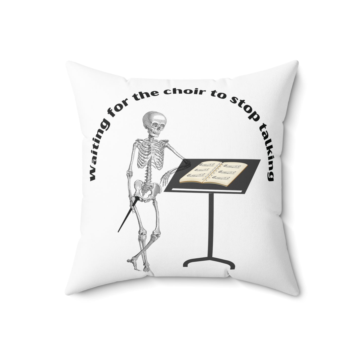 Waiting for the Choir to stop talking decorative throw pillow