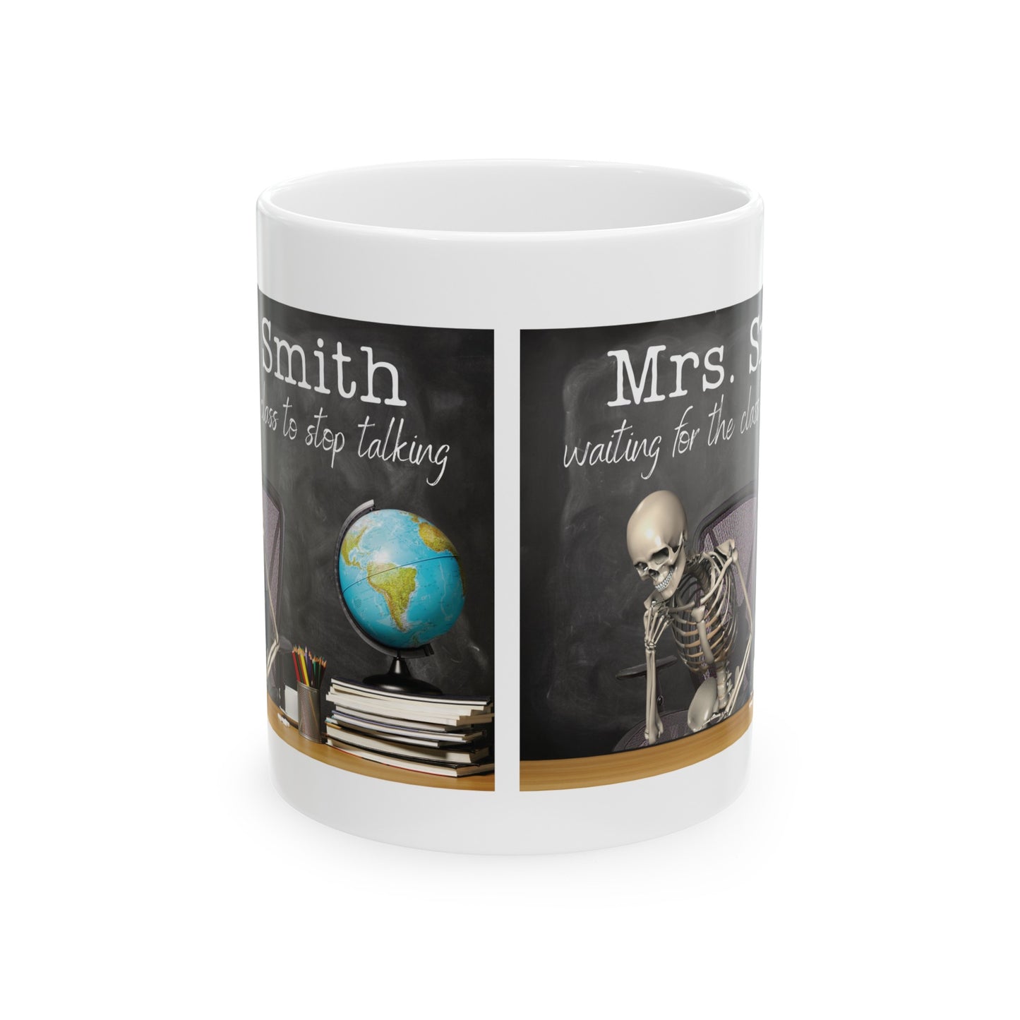 Personalized Waiting For My Class To Stop Talking Funny Teacher Mug