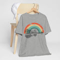 Nature's Melody in Retro Rainbow Guitar Tee