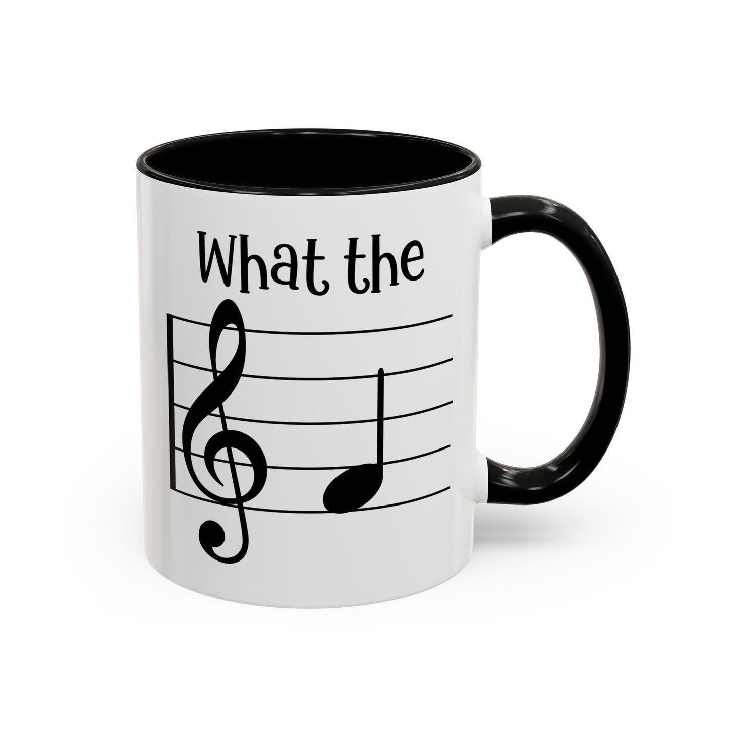 What the F - Music Teacher Coffee Mug | Funny Music Note Mug | Gift for Musicians & Music Teachers | Available in 5 Colors