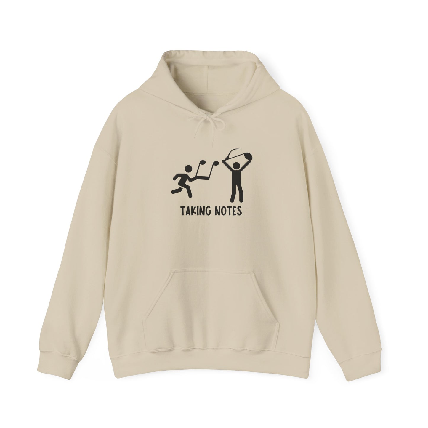 Taking Notes Music Teacher Hoodie Cozy Musical Note Design for Musicians and Educators