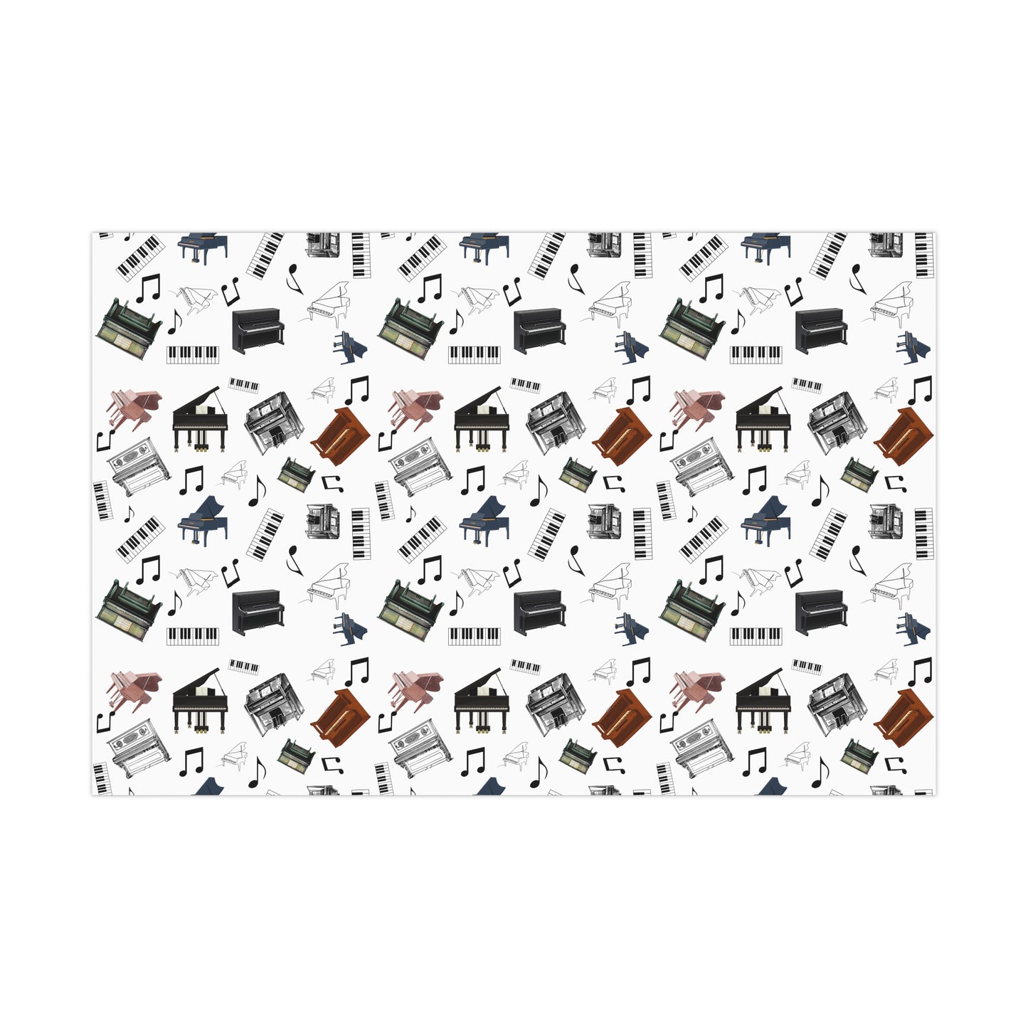 Piano Wrapping Paper | Music-Themed Gift Wrap for Musicians Music Lovers | Perfect for Christmas, Birthdays Recitals