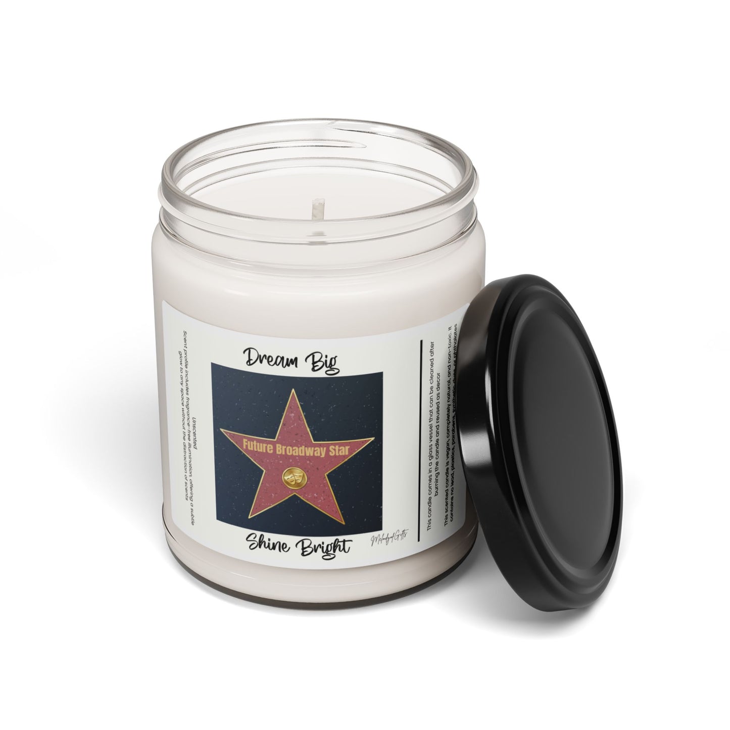 Future Broadway Star Candle | 10 Scent Options | Vegan Non-Toxic | 50-60 Hour Burn | Gift for Aspiring Performers | Theater Lovers