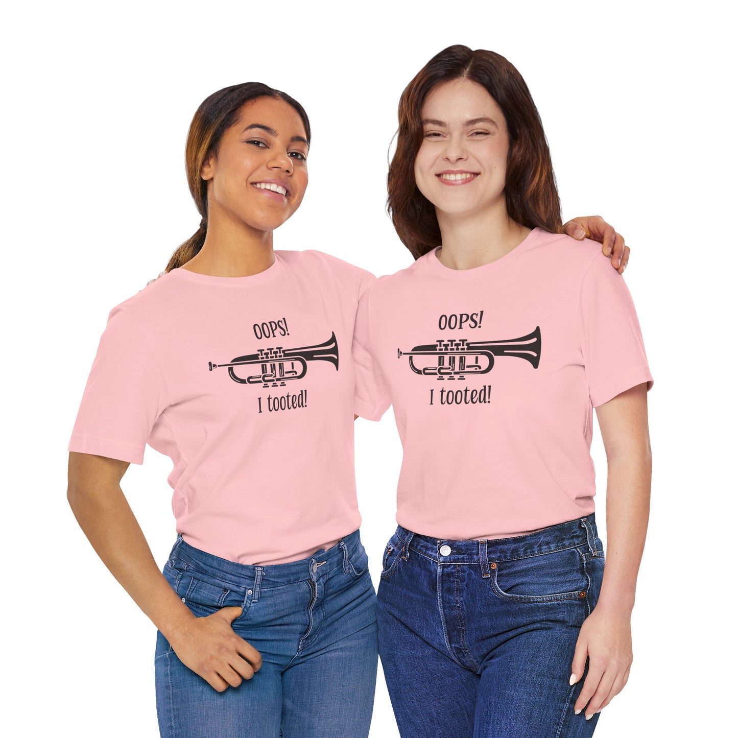 Funny Music Teacher T-Shirt - 'Oops I Tooted' Band Humor Tee - Musician Gift - Music Lover Shirt