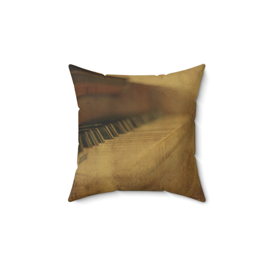 Antique Piano Throw Pillow