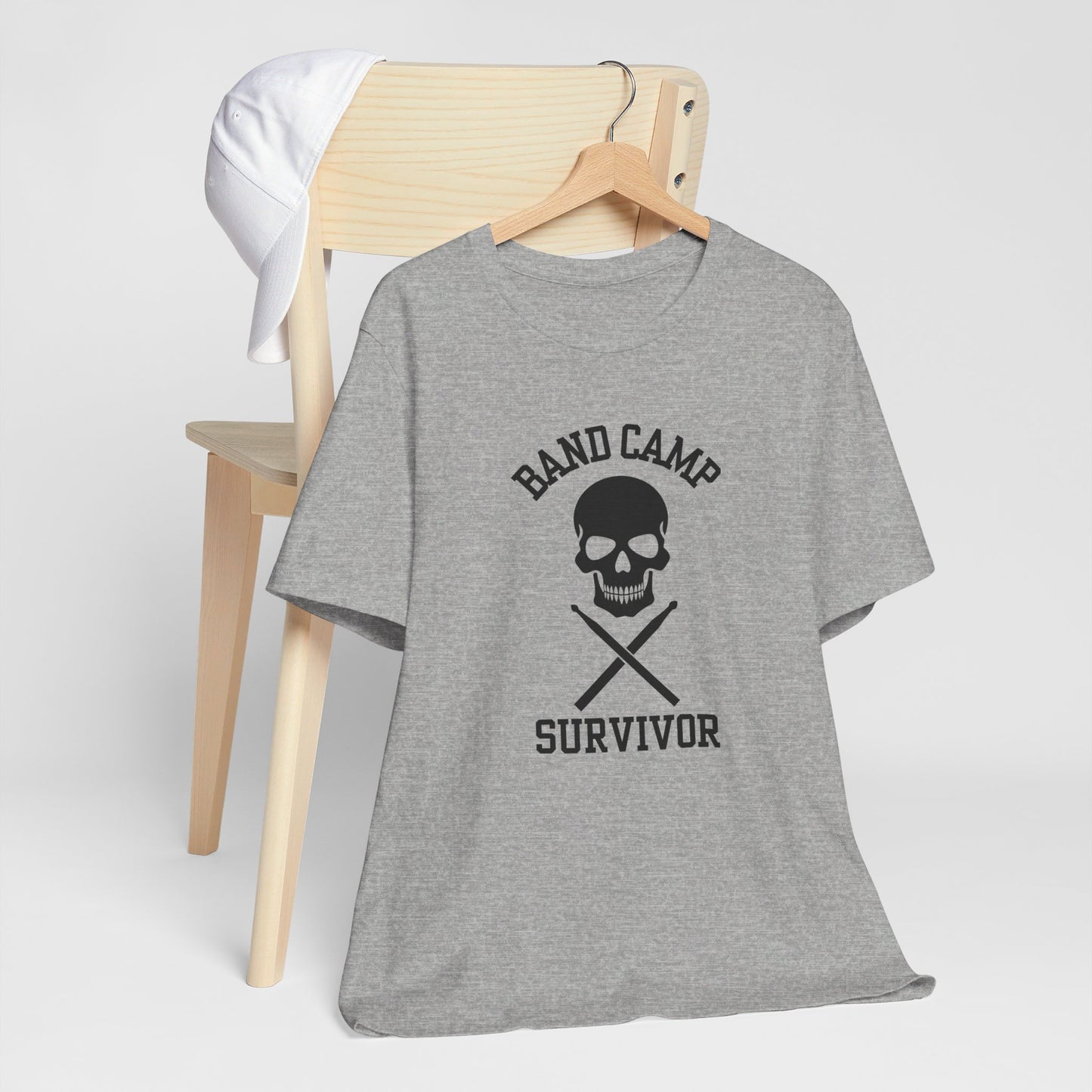 Band Camp Survivor Tee - Drummer - black print