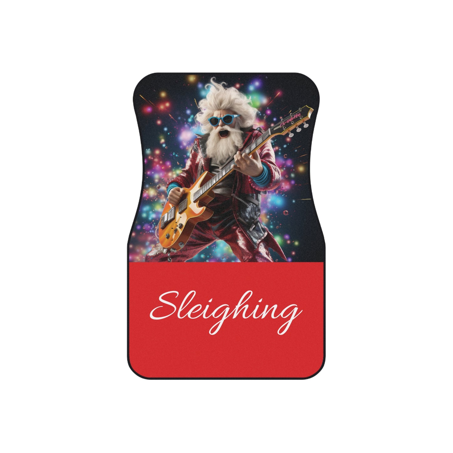 Santa Sleighing Car Mat Set of 4