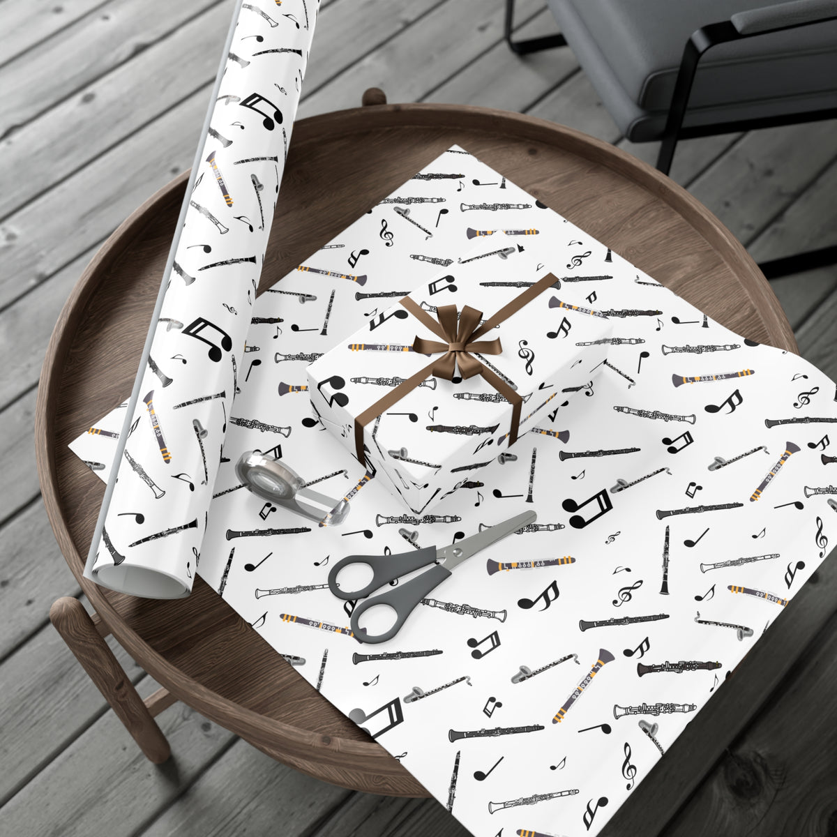 Clarinet Wrapping Paper | Music-Themed Gift Wrap for Band Students  Clarinet Players | Perfect for Birthdays  Holidays