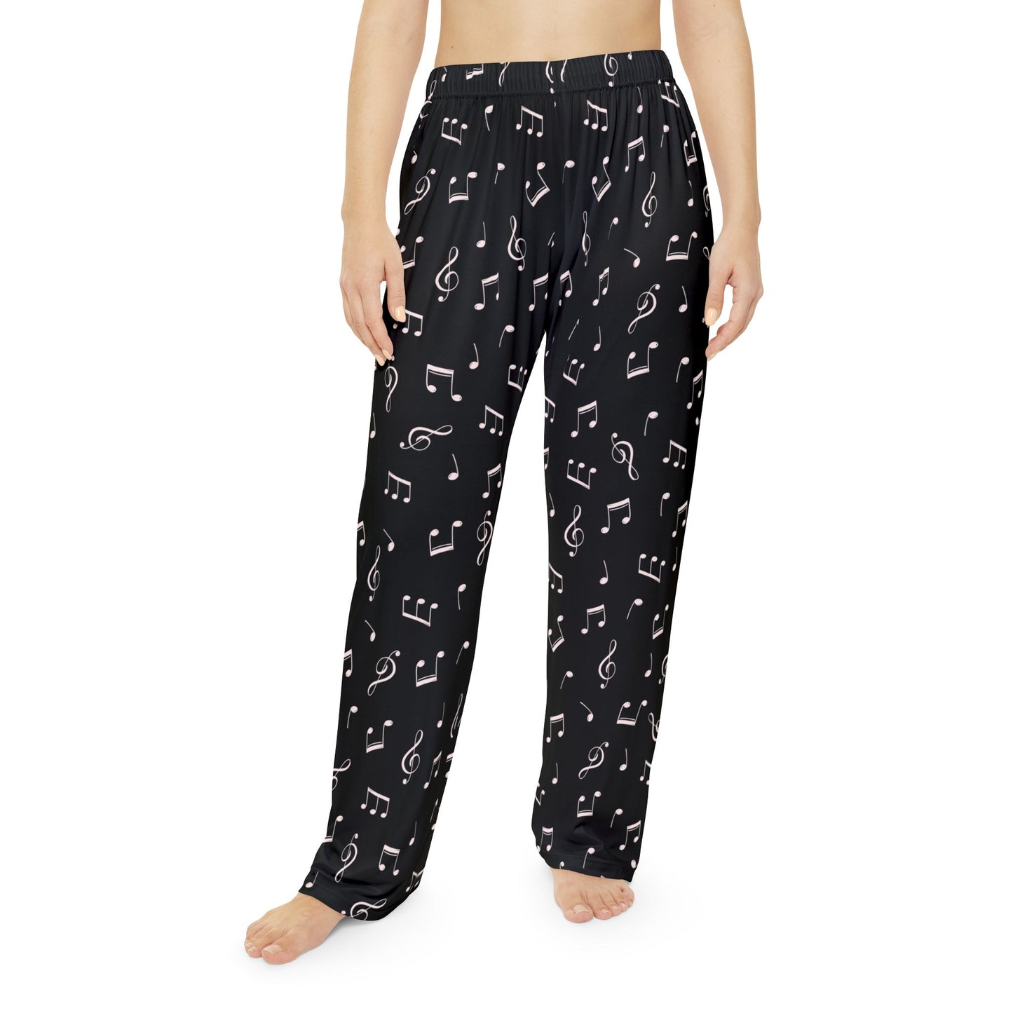 Personalized Music Notes Women's Pajama Pants