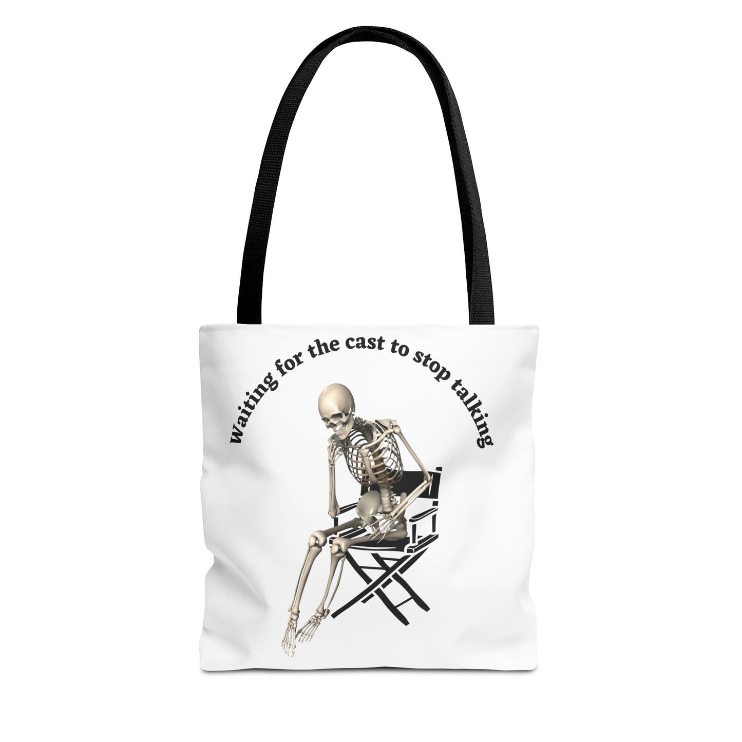 Personalized Theater Director Tote Bag | "Waiting for the Cast to Stop Talking" Funny Tote for Drama Coaches | Custom Name Theater Gift