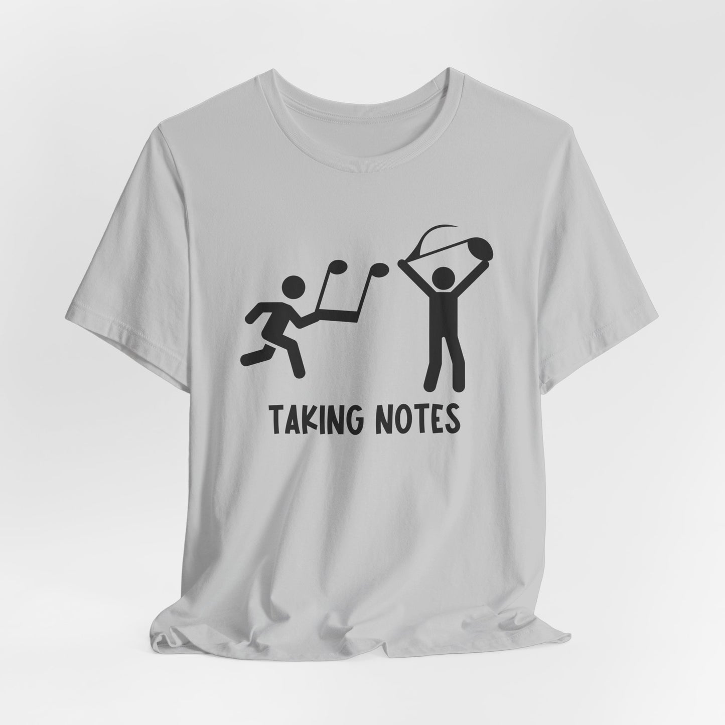 Taking Notes Music Teacher T Shirt  Fun Musical Note Design for Musicians and Educators