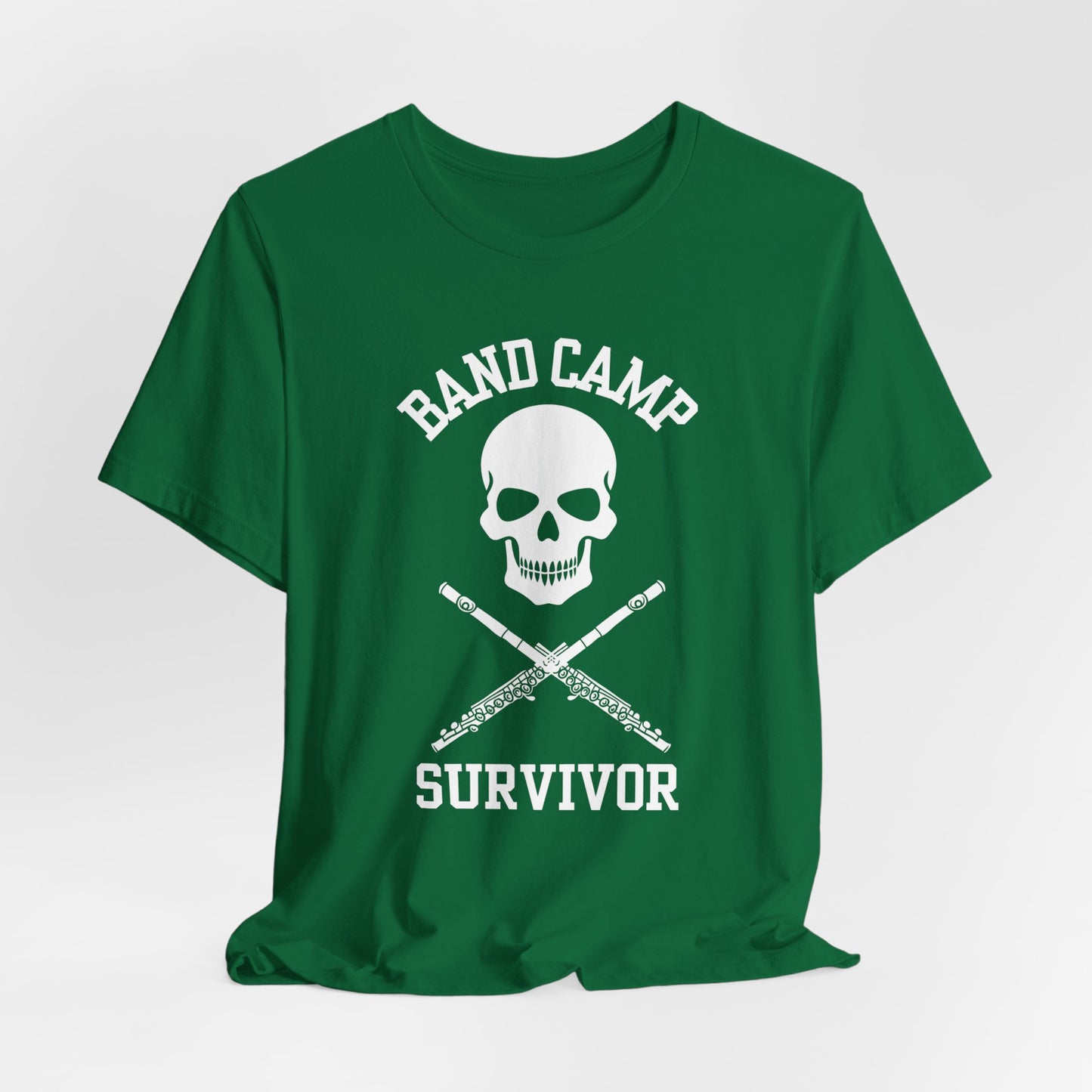 Band Camp Survivor Tee - Flute - White print