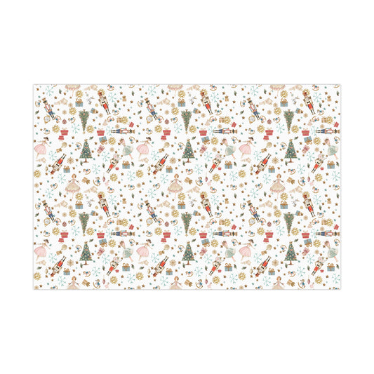 Nutcracker Suite Wrapping Paper | Ballet-Inspired Holiday Gift Wrap | Festive Christmas Wrapping for Music  Dance Lovers