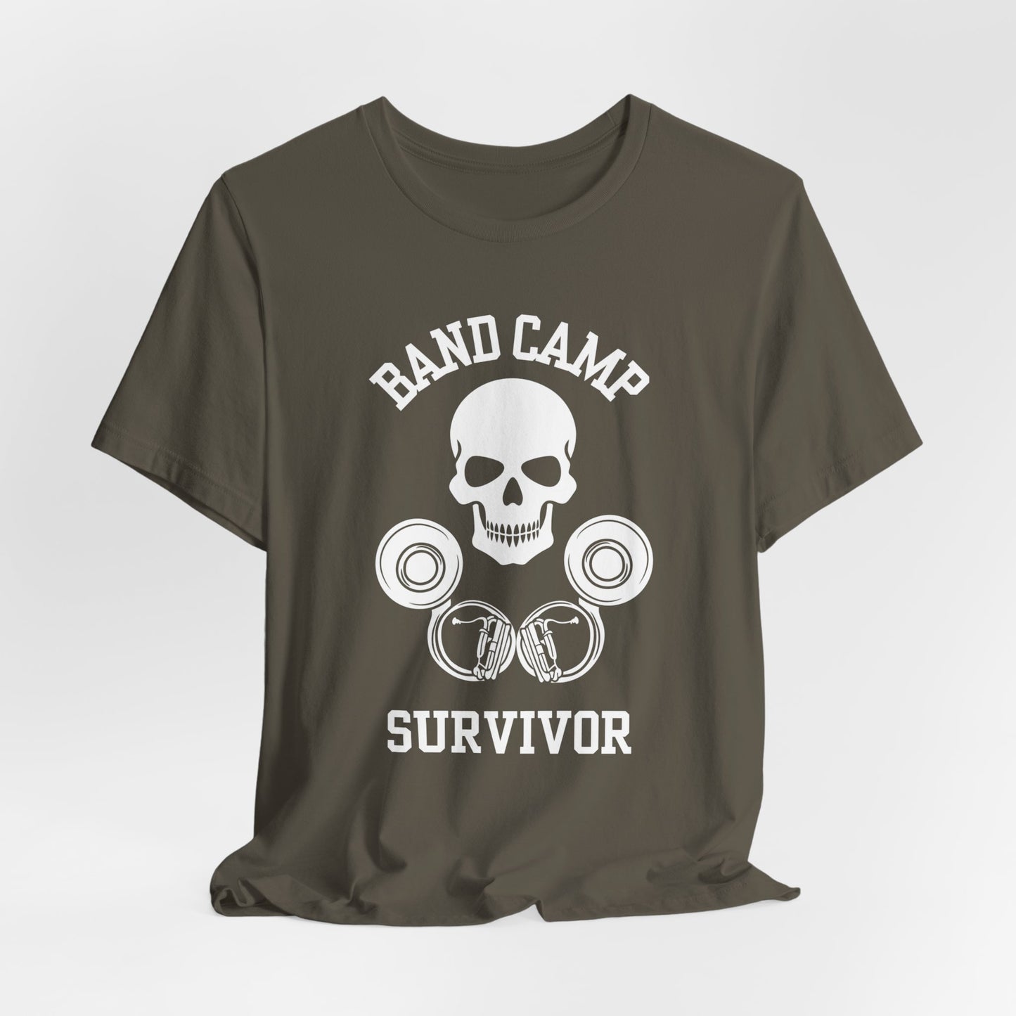 Band Camp Survivor Tee - Tuba - White Print