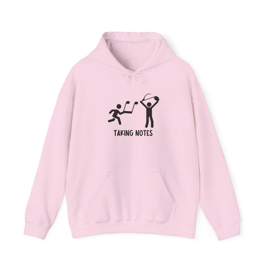 Taking Notes Music Teacher Hoodie  Cozy Musical Note Design for Musicians and Educators