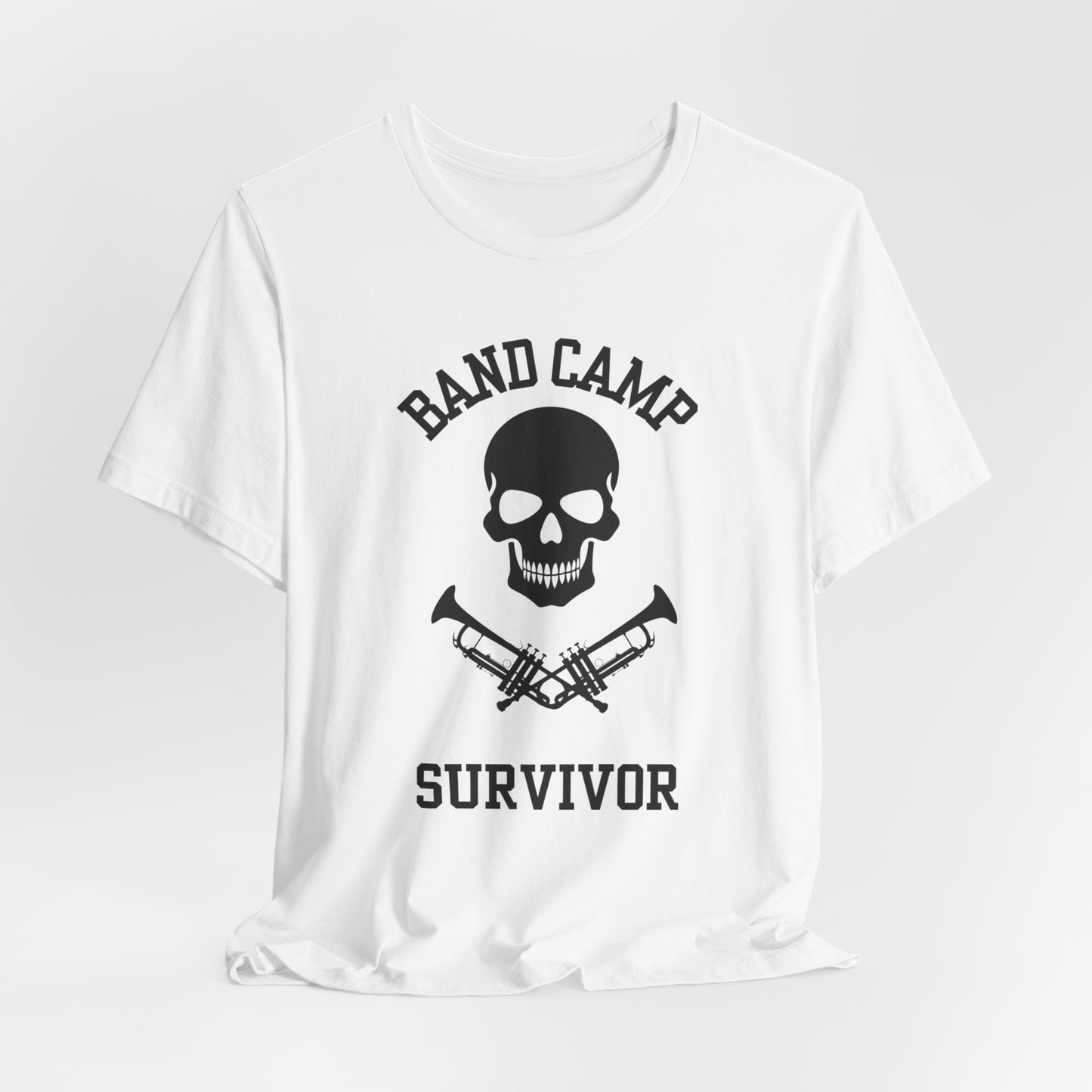 Band Camp Survivor Tee - Trumpet Black print