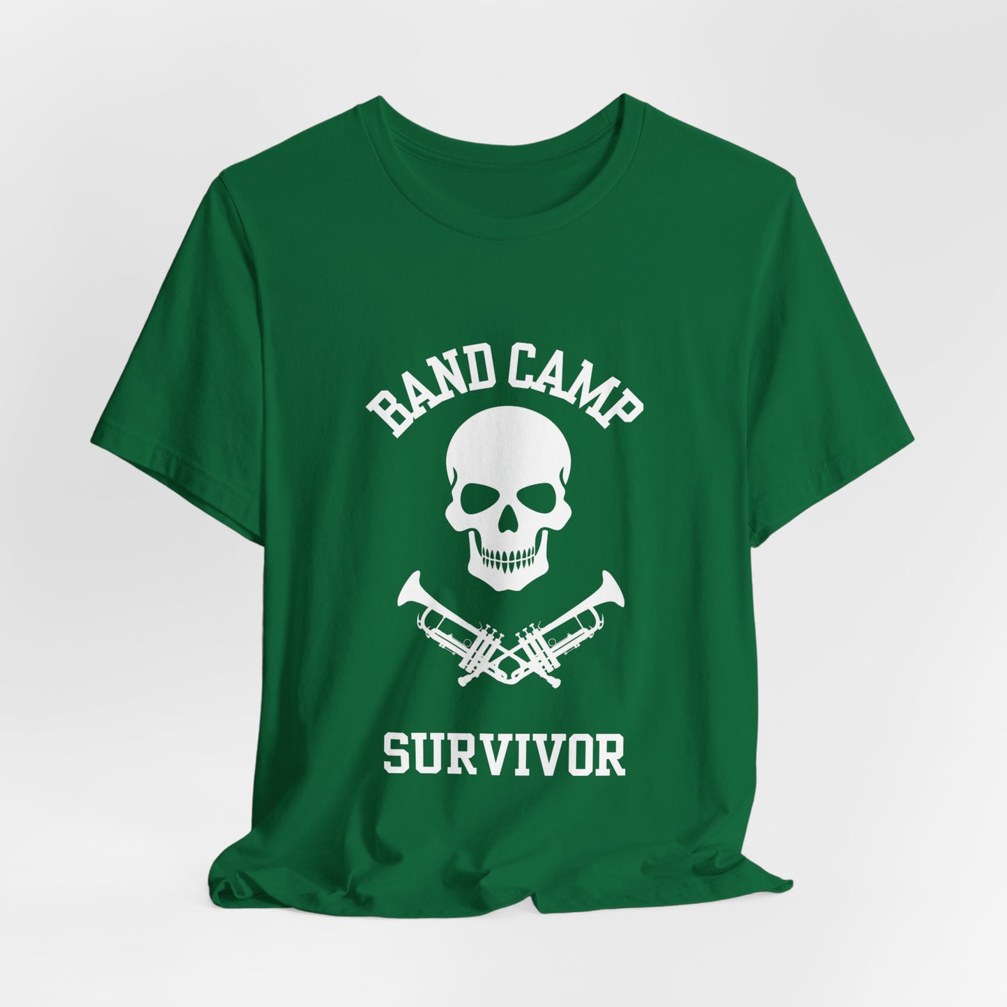Band Camp Survivor Tee - Trumpet - White print