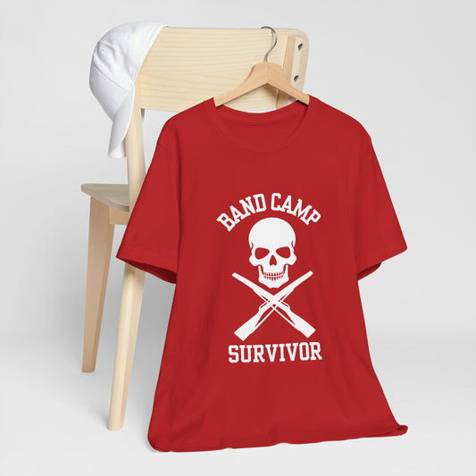 Band Camp Survivor tee - Color Guard - white print