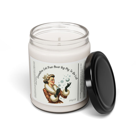 Grandma Got Run Over by My To-Do List Snarky Holiday Candle | Christmas Soy Candle | Grab Bag White Elephant | Funny Gift for Mom