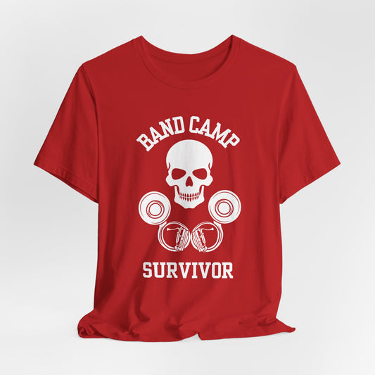 Band Camp Survivor Tee - Tuba - White Print