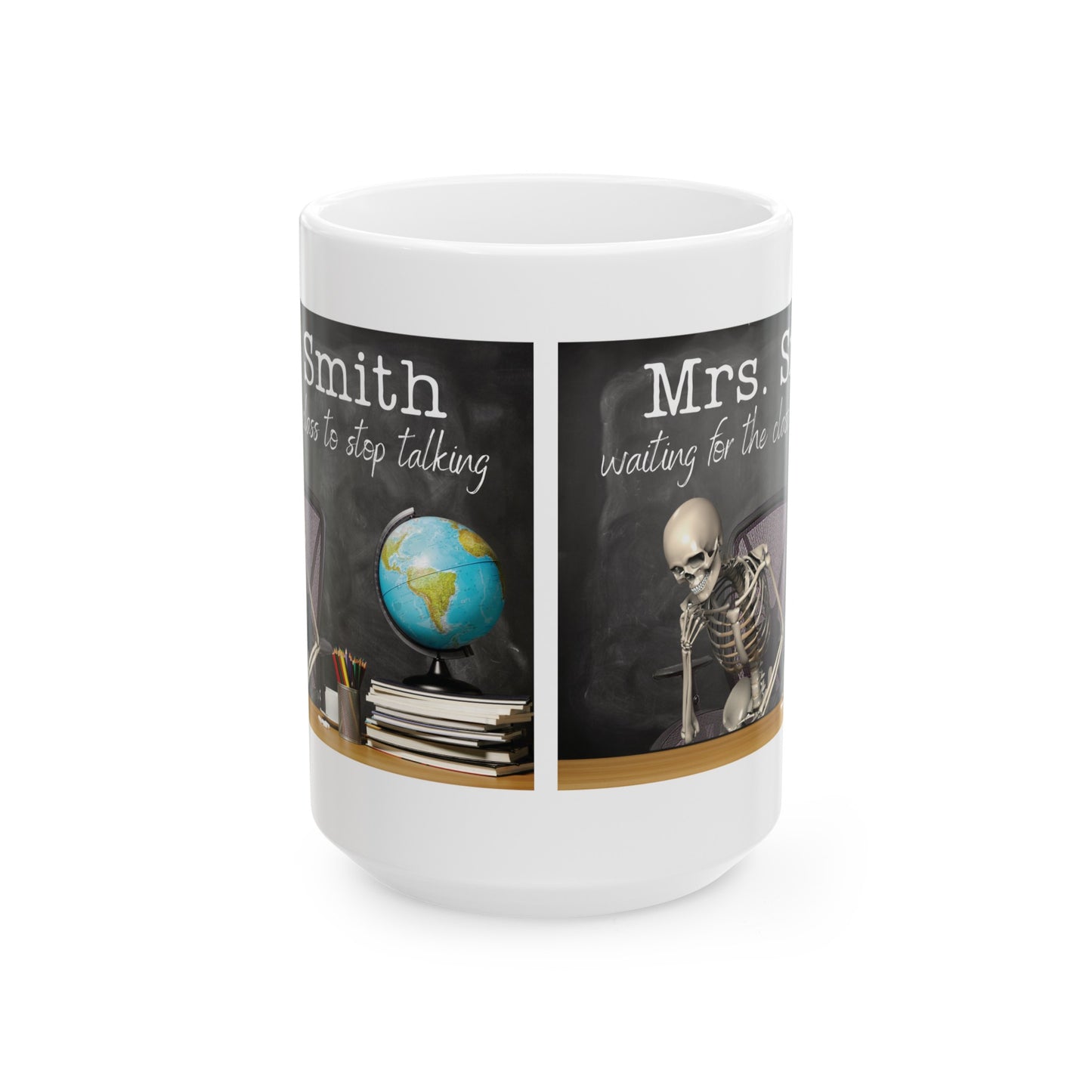 Personalized Waiting For My Class To Stop Talking Funny Teacher Mug