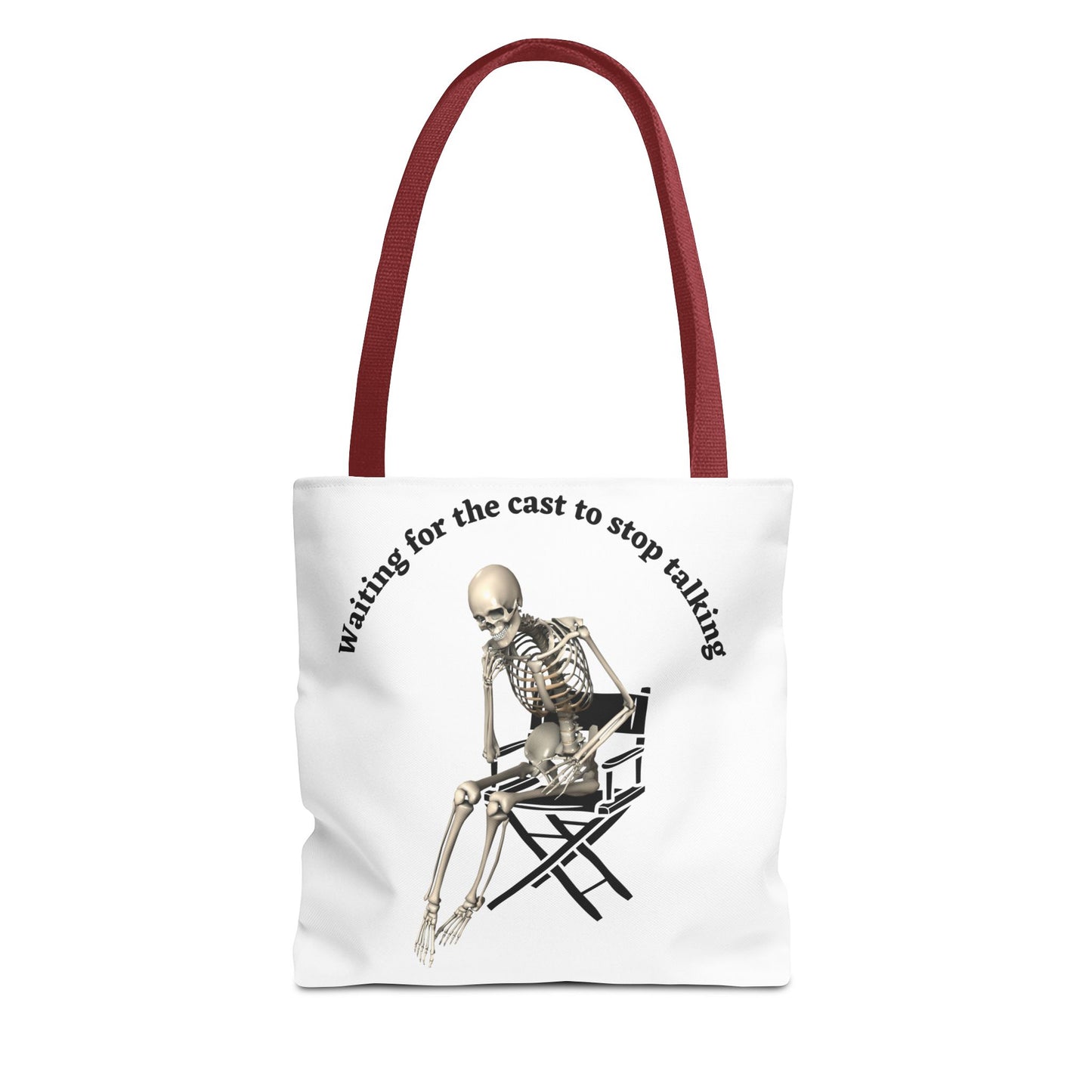 Personalized Theater Director Tote Bag | "Waiting for the Cast to Stop Talking" Funny Tote for Drama Coaches | Custom Name Theater Gift