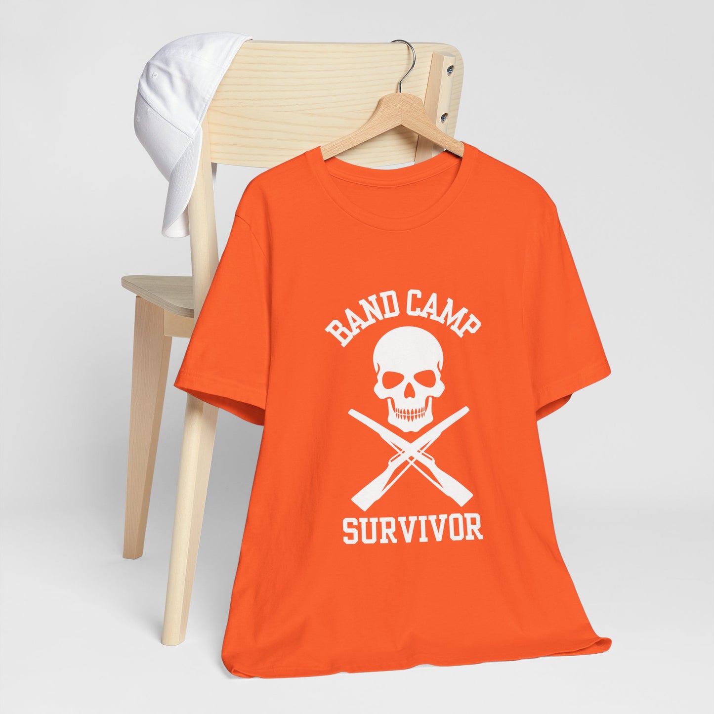 Band Camp Survivor tee - Color Guard - white print