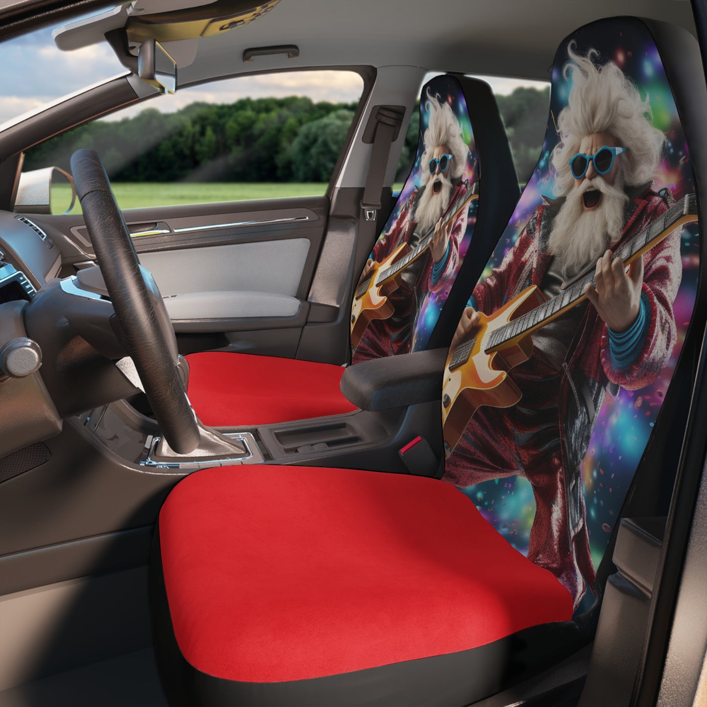 Rockin' Santa Claus Car Seat Covers