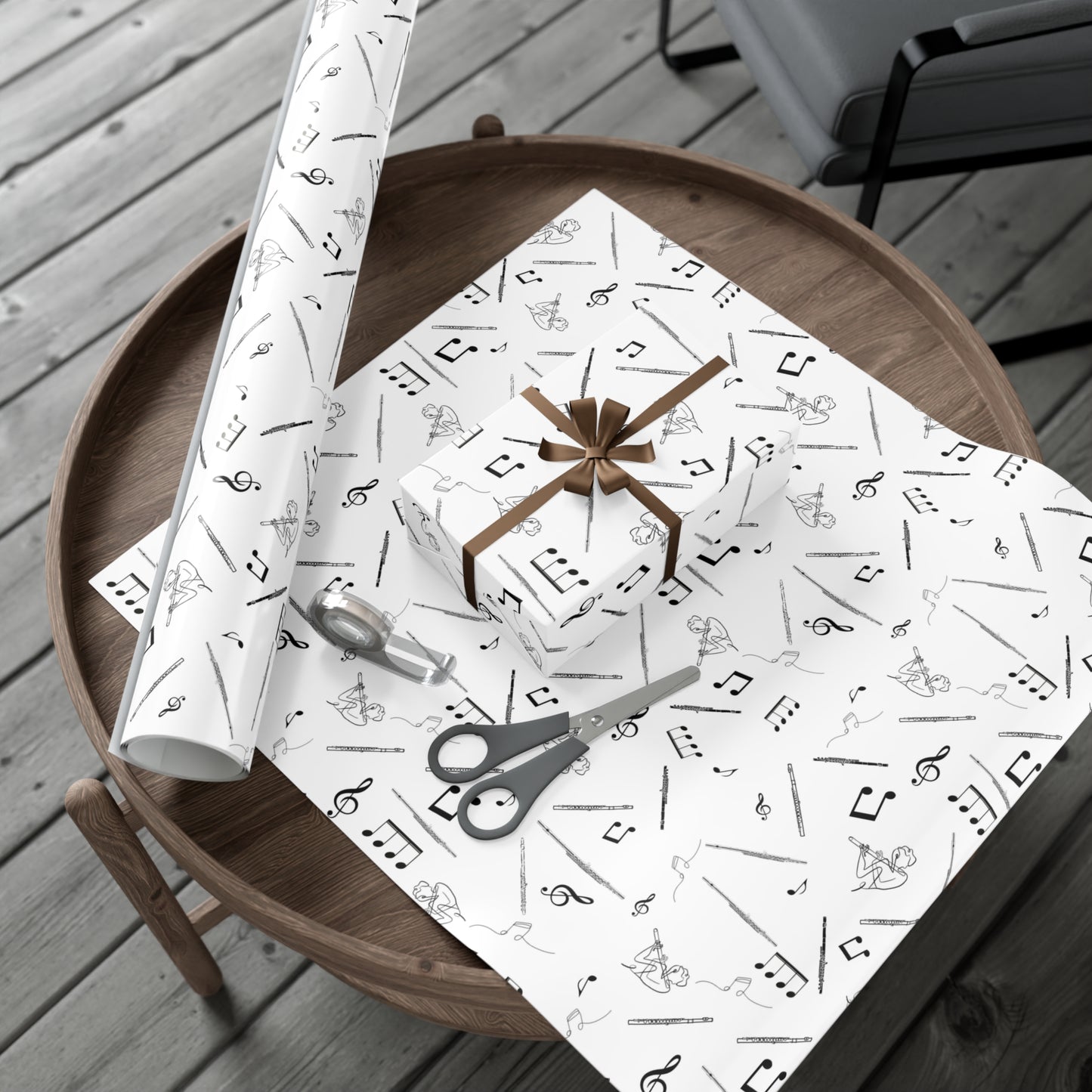 Flute Wrapping Paper | Music-Themed Gift Wrap for Flute Players  Band Students | Perfect for Birthdays  Holidays