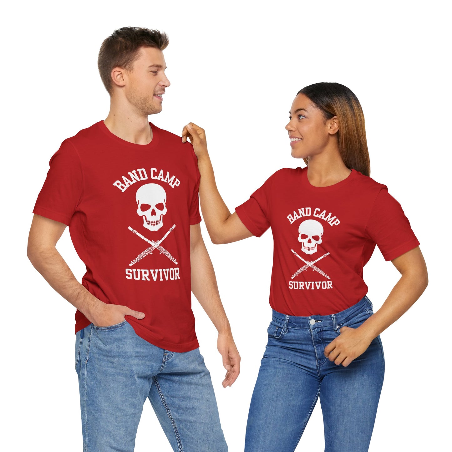 Band Camp Survivor Tee - Flute - White print