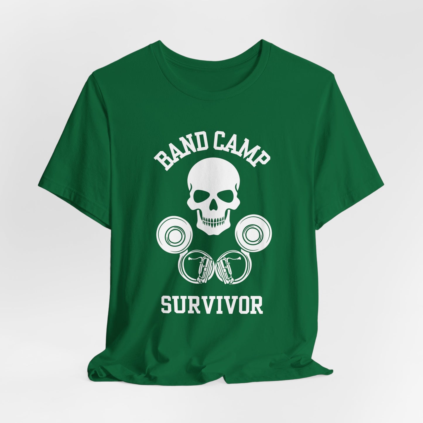 Band Camp Survivor Tee - Tuba - White Print