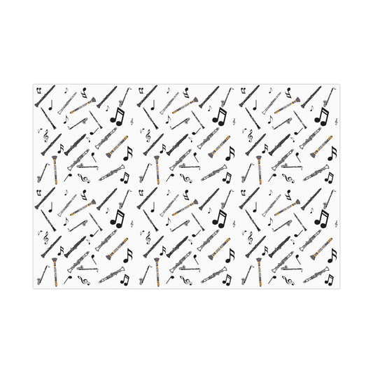 Clarinet Wrapping Paper | Music-Themed Gift Wrap for Band Students  Clarinet Players | Perfect for Birthdays  Holidays