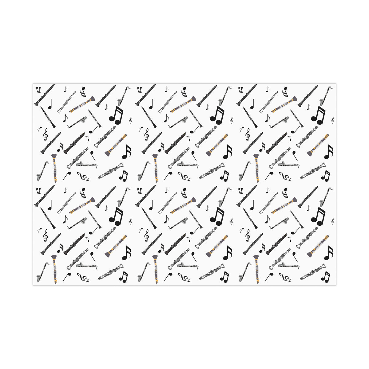 Clarinet Wrapping Paper | Music-Themed Gift Wrap for Band Students  Clarinet Players | Perfect for Birthdays  Holidays