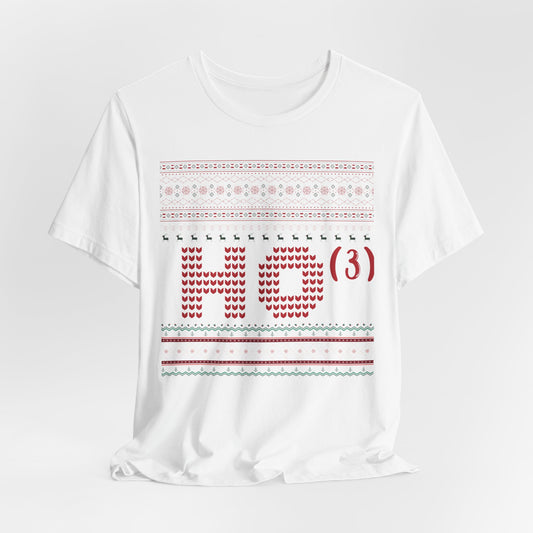 Ho (3) Ugly Christmas Sweater T Shirt | Funny Holiday Math Teacher Shirt | Christmas Gift with Humor
