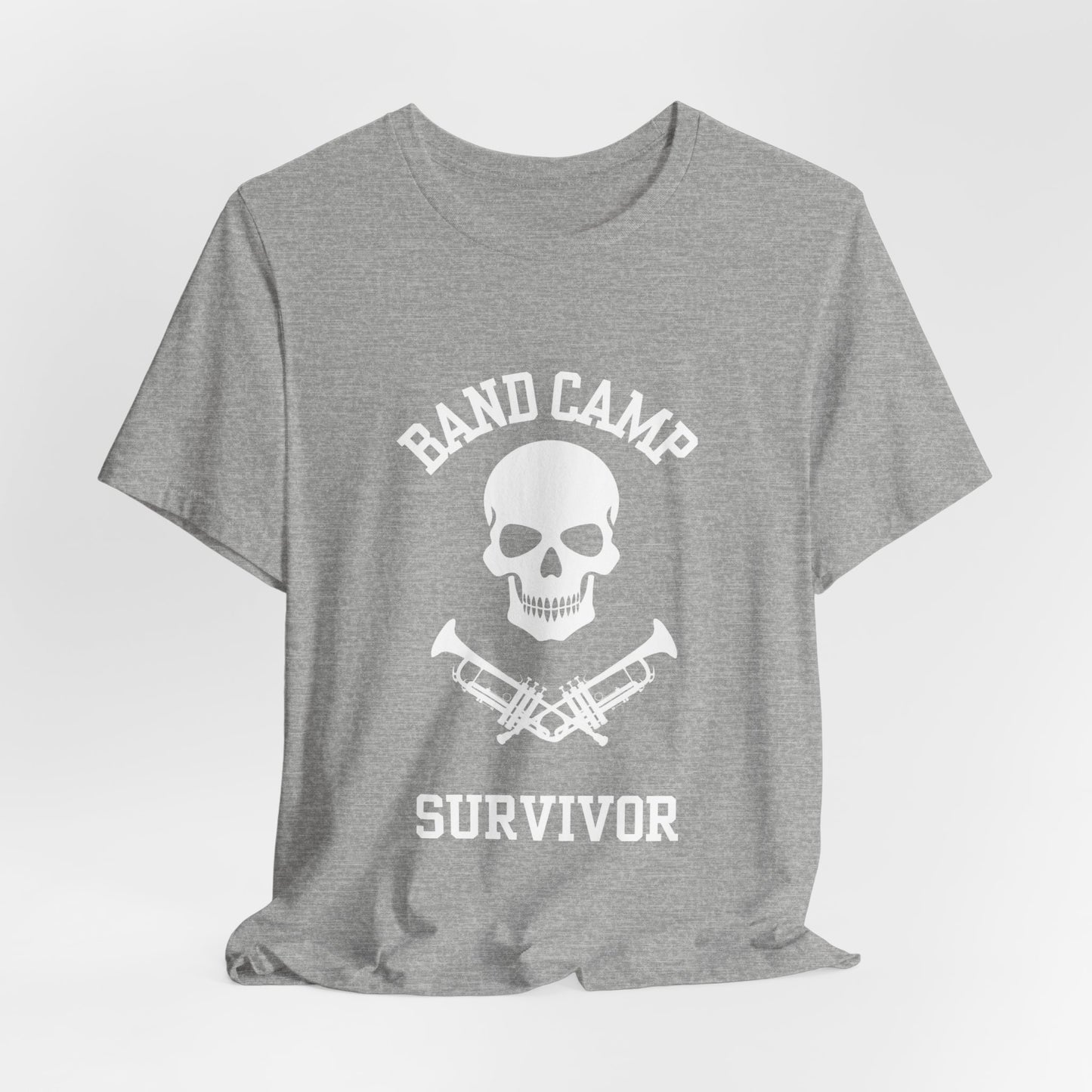 Band Camp Survivor Tee - Trumpet - White print