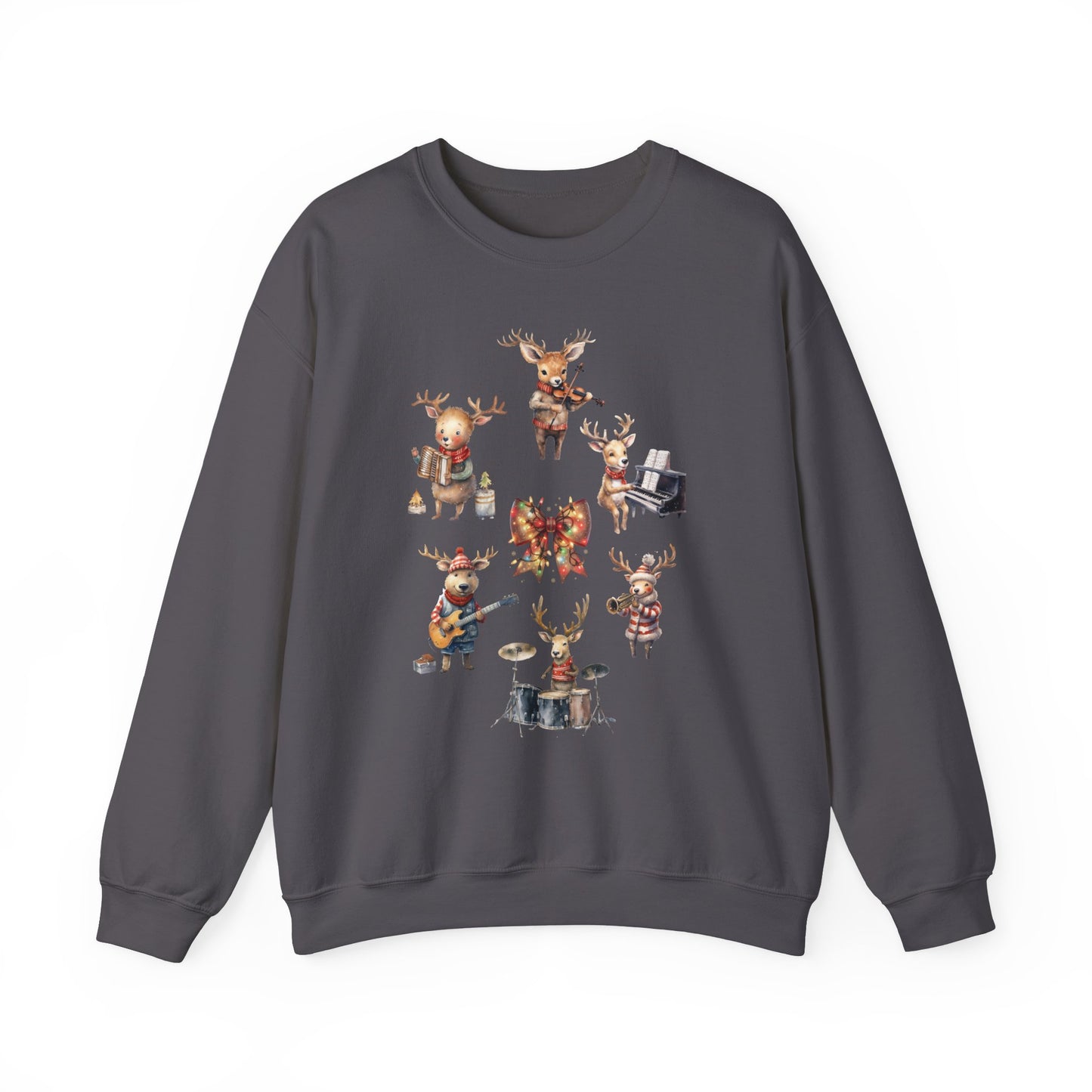 Christmas Cute Musical Reindeer Sweatshirt