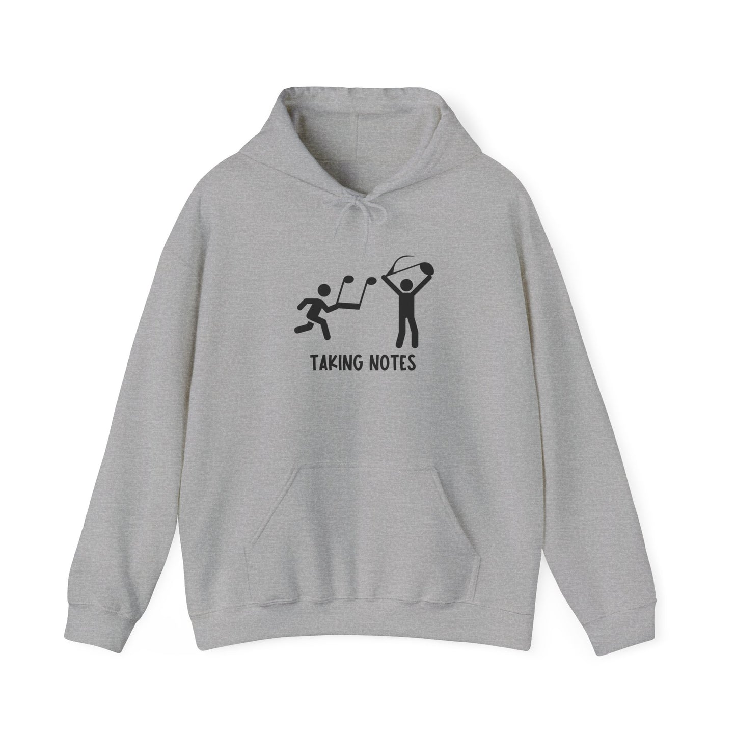 Taking Notes Music Teacher Hoodie  Cozy Musical Note Design for Musicians and Educators