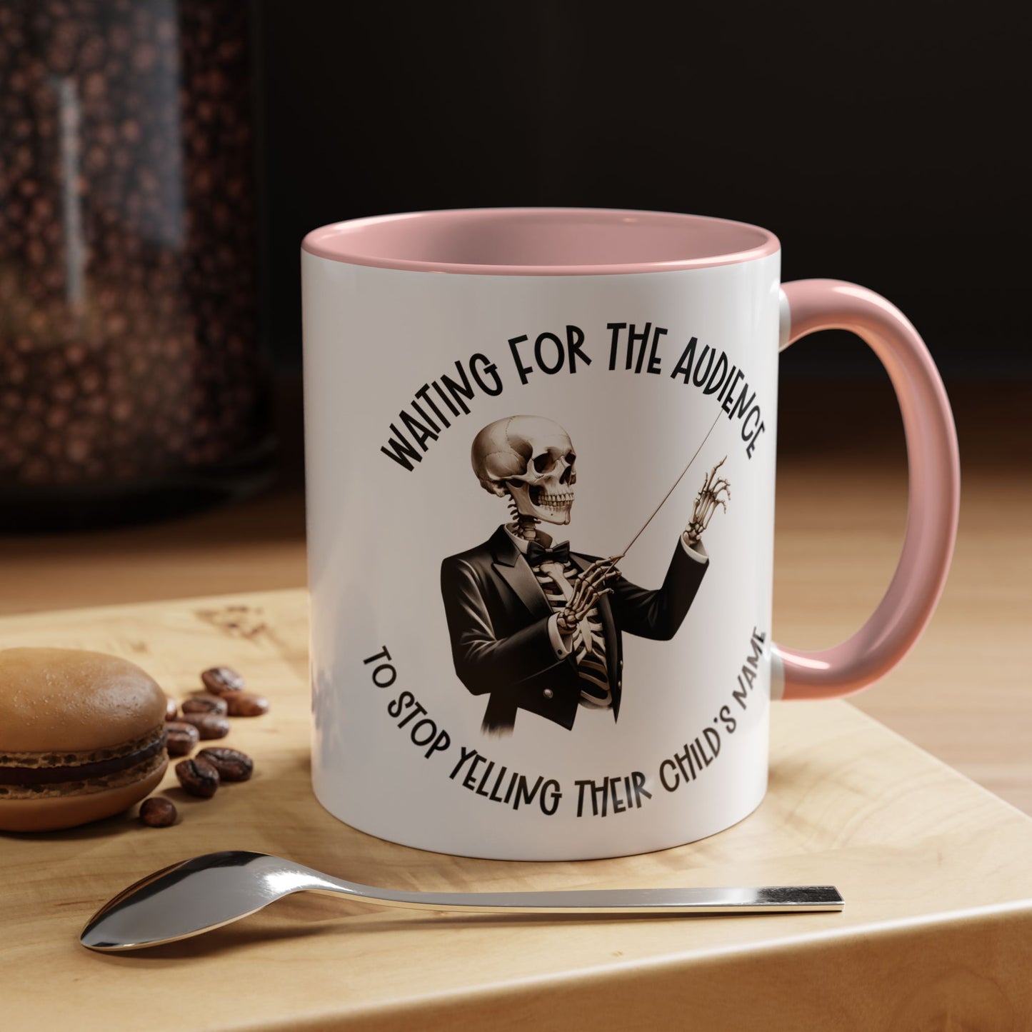 Personalized Skeleton Conductor Mug | Funny Music Teacher Coffee Mug | Concert Humor Gift | 11oz 15oz Sizes